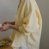 Eloise | Women Shirt With Linen Blend Longline Fit