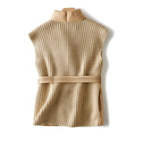 Jordan | Women's Quilted Duck Down Vest with Belted Waist