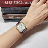 Estoria | Women Wrist Watch with Square Case and Roman Numerals
