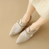 Ellen | Women Mid-Heels with Pointed Toe and Metallic-Accents