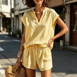 Juliette | Women's Two Piece Lounge Set Shorts