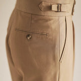 James | Men's Trousers with Pleated Front and Elastic Waistband