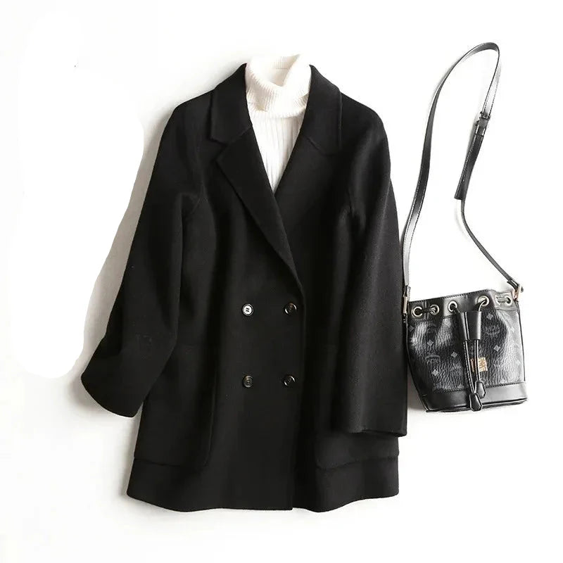 Morgan | Women's Mid-Length Wool Coat with Relaxed Silhouette