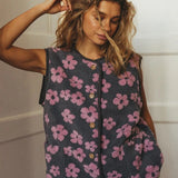 Dahlia | Women Vest With Sherpa Fleece Texture