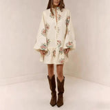 Lila | Women Dress With Cotton Blend Floral Print