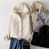 Janet | Women's Ultra-Light Hooded Duck Down Vest with Slim Fit