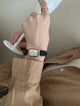Audrey | Women Wrist Watch with Rectangle Dial and Leather Strap