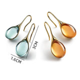 Lumière | Women's Earrings with CatEye Stones and Hooks
