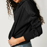 Beth | Women's Cropped Zip Hoodie with Oversized Fit and Soft Cotton Fabric