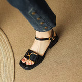 Blaire | Women Sandals with Chunky Heel and Flat