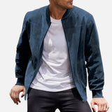 Laricci | Men’s Refined Suede Bomber Jacket