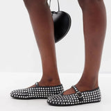 Emmeline | Women’s Mary Janes with Crystal-Studded Leather