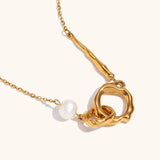 Ciroli | Women Ring with Pearl Design and Anti Tarnish