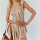 Claudia | Women's Vintage Floral Romper with Lace Trim and Button Front