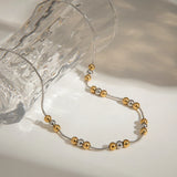 Zora | Women Necklace with Mixed Metal and Snake Chain