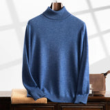 Thaddeus | Men's Cashmere Low Turtleneck Sweater