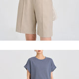 Genevieve | Women Tee With Cotton Linen Oversized Fit