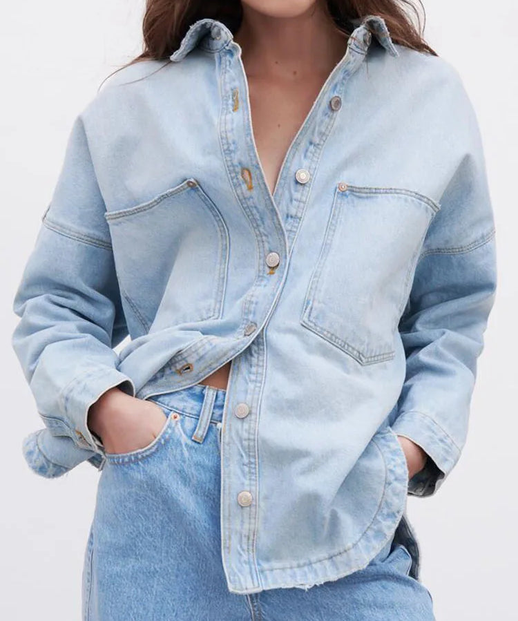 Addison | Women Shirt Jacket With Cotton Denim