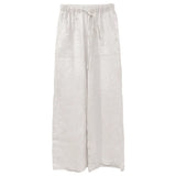 Thea | Women's Linen Pants with Elastic Waist Drawstring