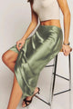 Sienna | Women's Skirt with Satin Fabric and Standard Fit