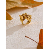 Valmara | Women Ring with Heart Charms and Gold Plating