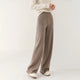 Viviana | Women's Merino Wool Wide Leg Pants with Elastic Waist