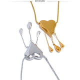 Lacrima | Women Necklace with Heart Pendant and Gold Plating