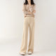 Viviana | Women's Merino Wool Wide Leg Pants with Elastic Waist