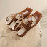 Calista | Women’s Sandals with Straps and Square Toe
