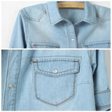 Morgan | Women Crop Top With Cotton Denim