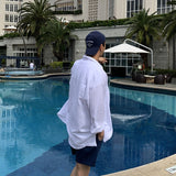 Fitzgerald | Men's Linen Cotton Long Sleeve Shirt with Oversize Fit