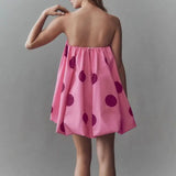 Diana | Women's Strapless A-Line Dress with Bubble Hem