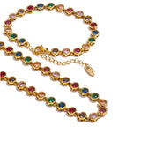 Isla | Women Jewelry Set with Zirconia Stones and Gold Plating