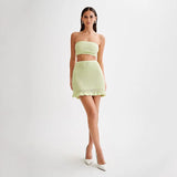 Savannah | Women's Knit Set with Bandeau Shorts