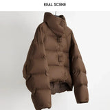 Veyra | Women's Quilted Cropped Jacket with High Neck and Bold Front Clasps
