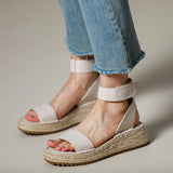 Ophelia | Women's Sandals with Leather Straps and Platform