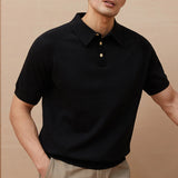 Fletcher | Men's Knitted Polo Shirt with Button Down Design