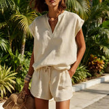 Juliette | Women's Two Piece Lounge Set Shorts