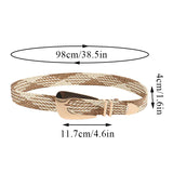 Valentina | Women Belt with Woven Design and 38.5 Inch Length