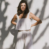 Anya | Women's Culotte Pants with Pleated Front Detail