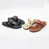 Valencia | Women's Leather Sandal with Buckle and Support