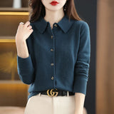 Windsor | Women Cardigan With Wool Blend Buttoned Front