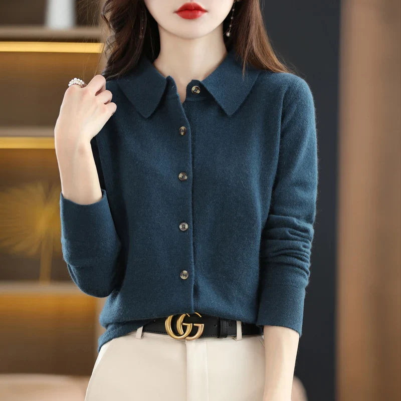 Windsor | Women Cardigan With Wool Blend Buttoned Front
