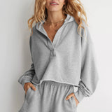 Faye | Women's Cropped Hoodie with Relaxed Fit and Soft Fabric Blend