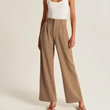 Colette | Women's High Waist Wide Leg Tailored Trousers