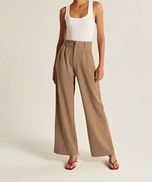 Colette | Women's High Waist Wide Leg Tailored Trousers