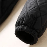 Maren | Women's Diamond Quilted Long Coat with Drawstring Waist