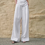 Mila | Women's Pleated Wide Leg Pants with High Waist