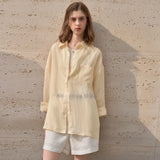 Sheer | Women Shirt With Ramie Linen Blend