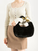 Ophelia | Women Bag with Faux Fur and Chain